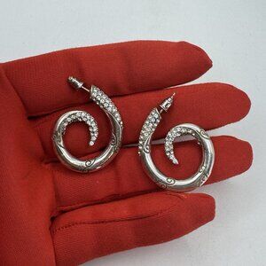Brighton Cristalina Hoop Post with Swarovski Crystals Earrings